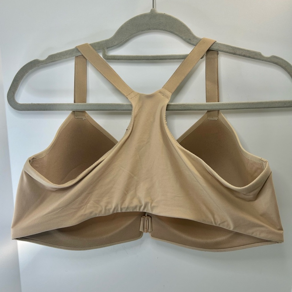SOMA Enbliss Front Close Racerback Neutral Cream/Tan Adjustable Strap Bra 38DD - Picture 6 of 15